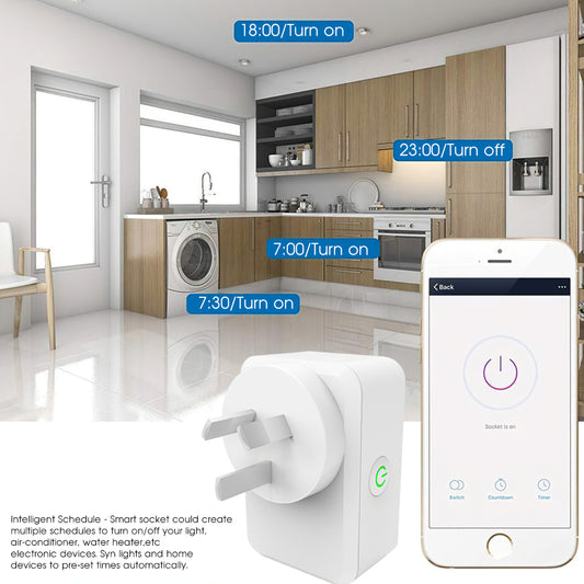 Control Timing Home Switch Plug Wifi Smart Socket
